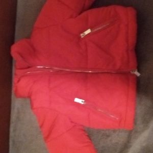 Toddlers red puffer jacket